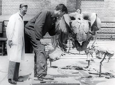Friedrich von Huene (left)